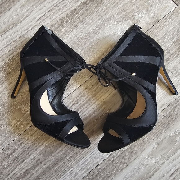 Nina Cherie Illusion Sandal Heel Sz: 7.5 - Black - Picture 13 of 16